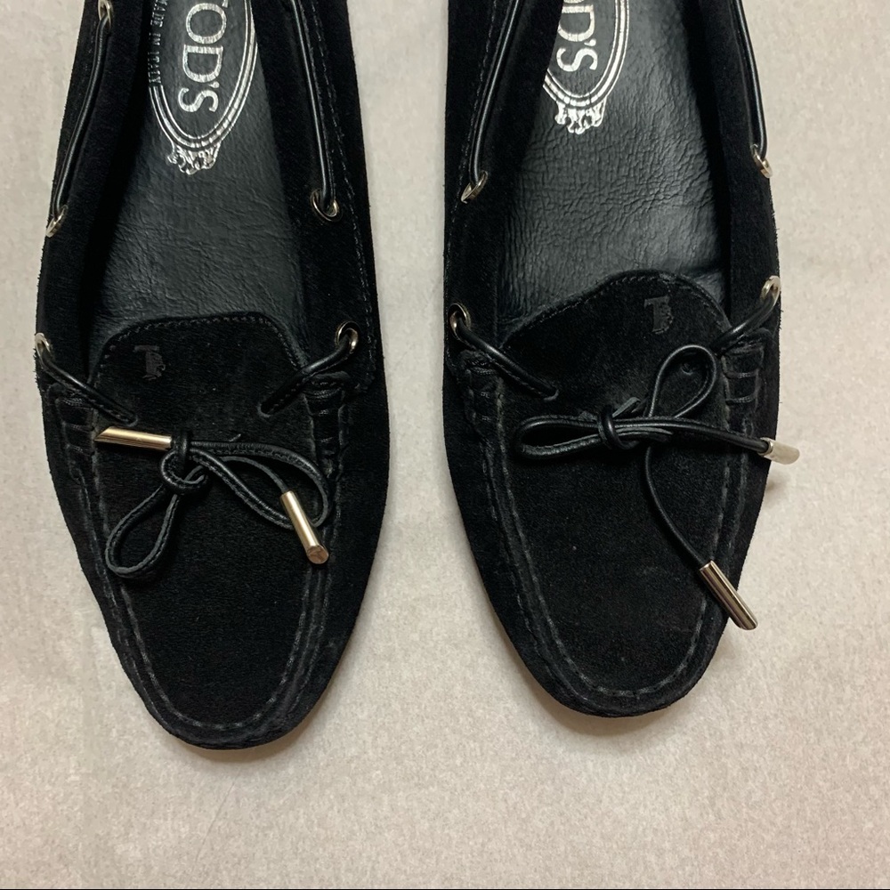 Tod's GOMMINO DRIVING SHOES black suede 38 - Picture 2 of 8
